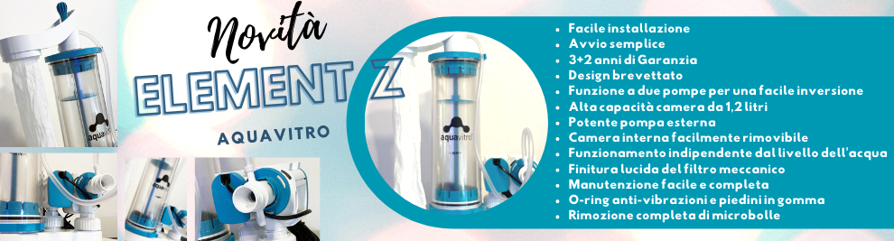 NOVITA' aquavitro Element Z Reattore Zeolite